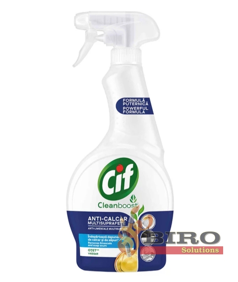 Spray pentru suprafete multiple anti-calcar CIF, 500 ml